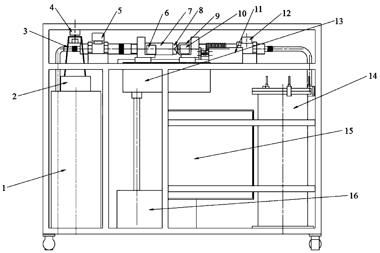 Heart valve steady-state leakage test device and use method thereof