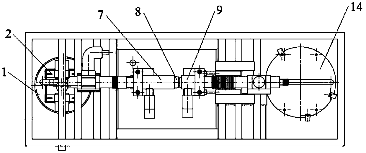 Heart valve steady-state leakage test device and use method thereof