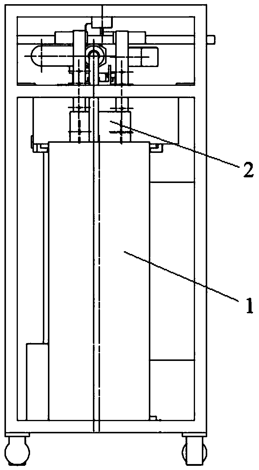 Heart valve steady-state leakage test device and use method thereof