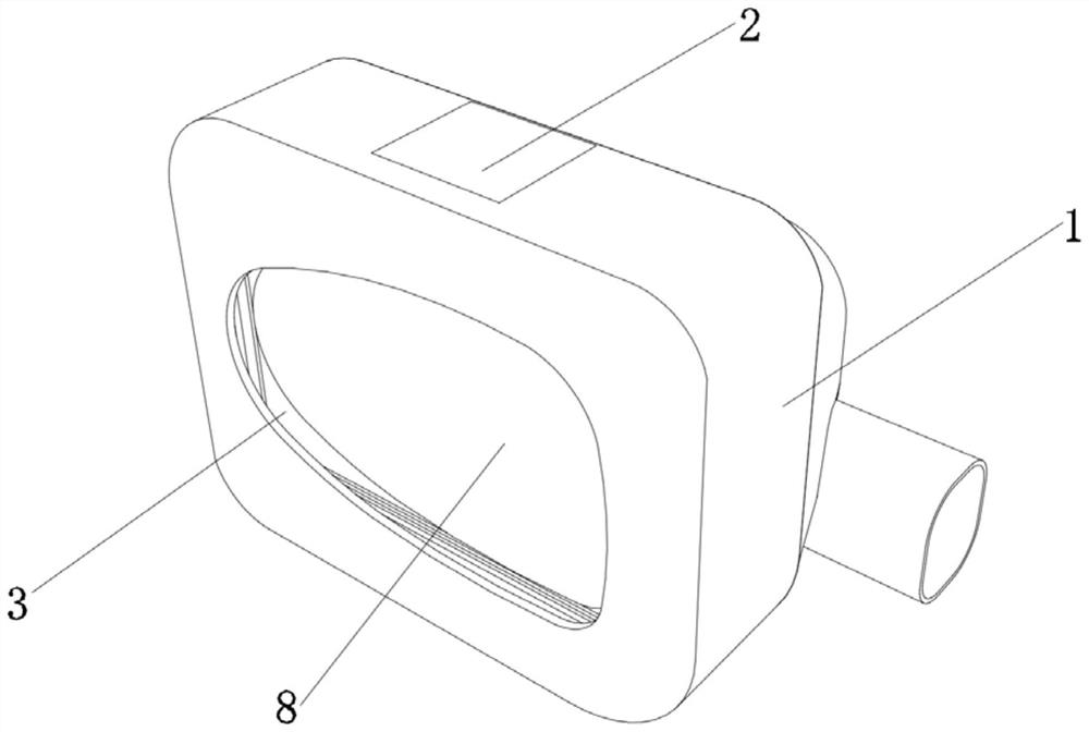 Rain wiping device of new energy automobile