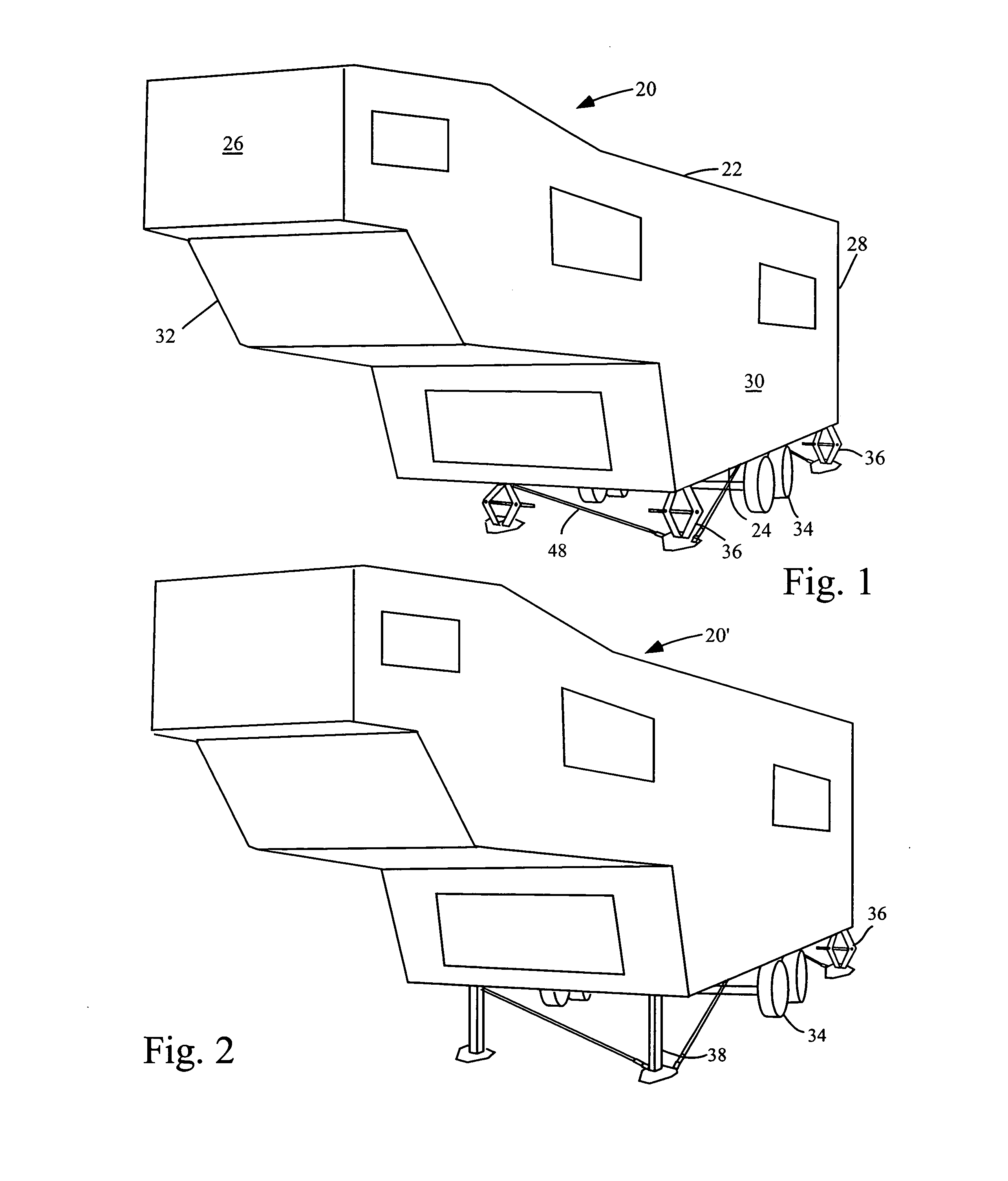 Trailer stabilizing device