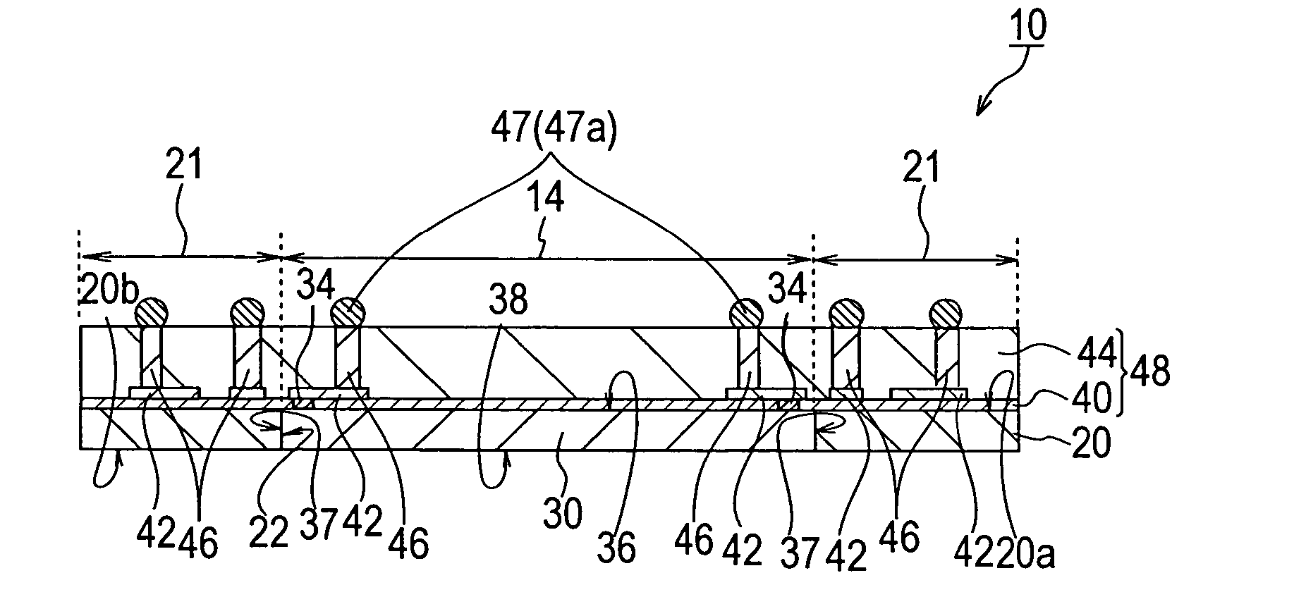 Semiconductor device with improved design freedom of external terminal