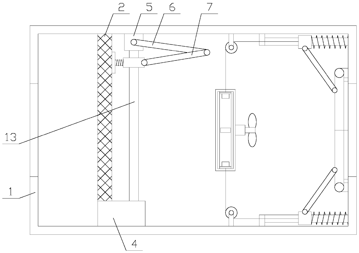 Clean cabinet-type fresh air ventilator with dustproof function