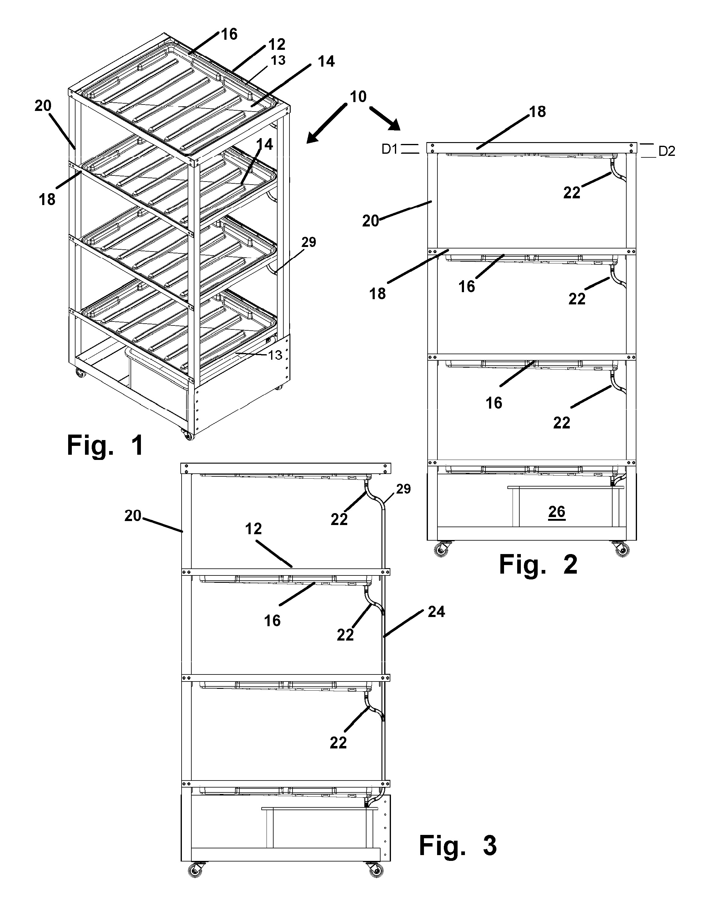 Display Rack Adapted for Plant Display