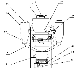 Double-layered vibrating fluidized-bed drying-classification apparatus