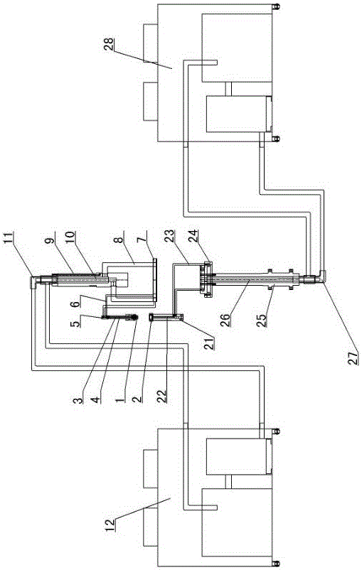 Dual-temperature-control double-loop cooling system of bottle cover compression molding machine