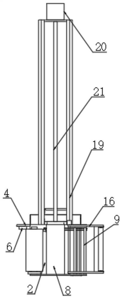 Hand-push movable film winding machine