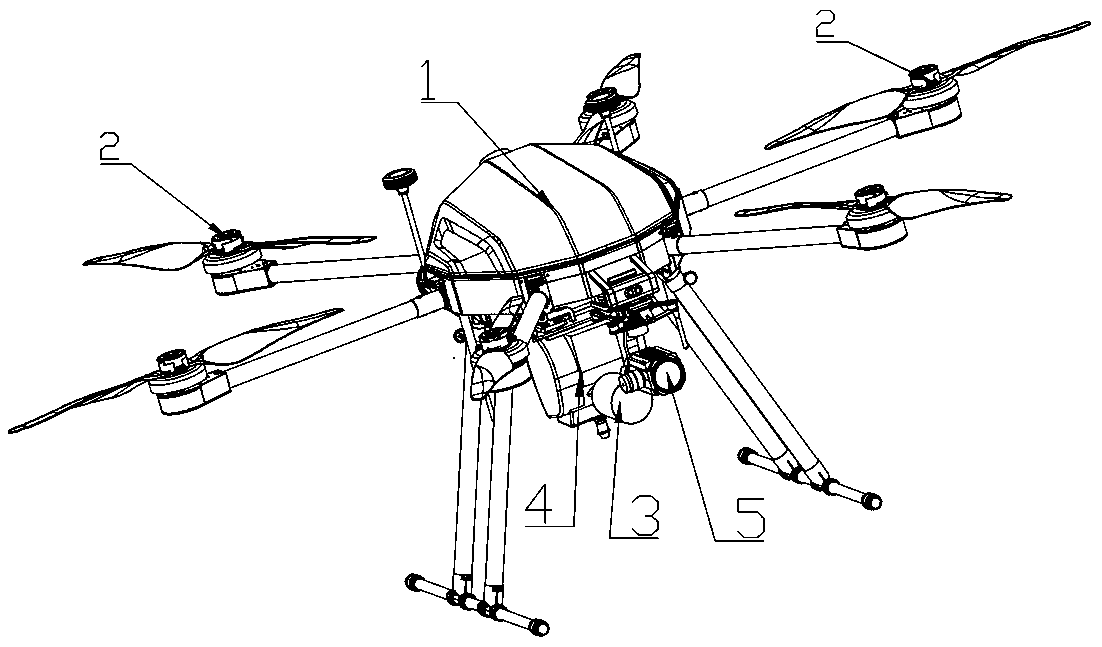 Oil and electricity hybrid multi-rotor unmanned aerial vehicle control system and method