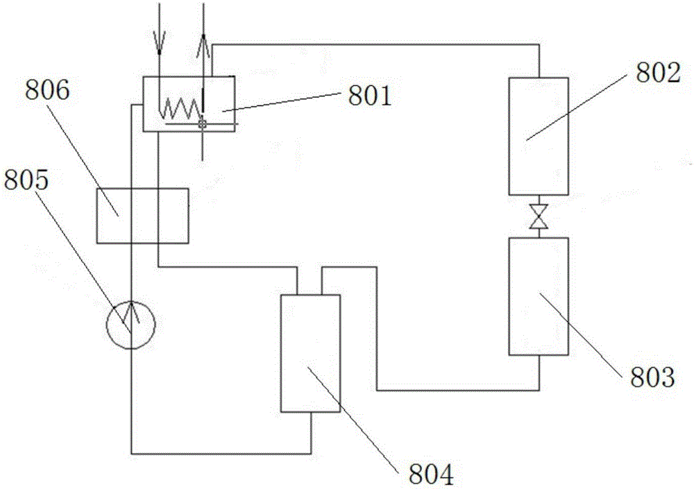 Engine waste heat recovery type vehicle-mounted air conditioner system