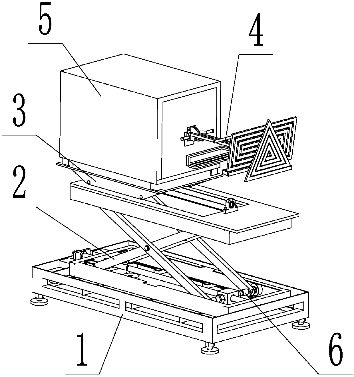 Fire machine lifting device