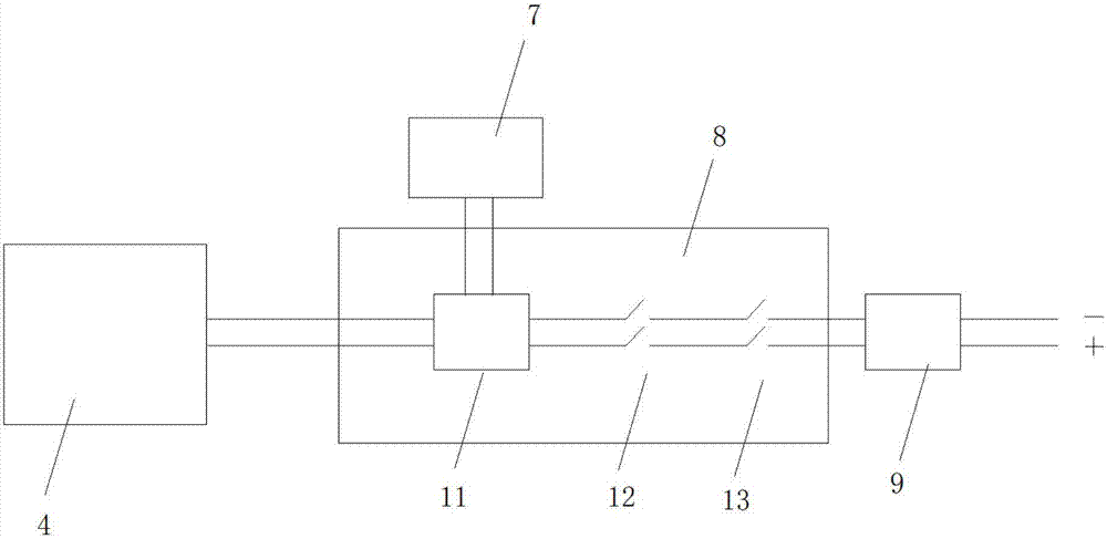 Solar electric shock type bird repelling device with main unit and electric shock pole separately arranged