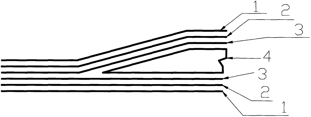 Carbon fiber hybrid resin-base composite material foam sandwich structure and preparation technique thereof