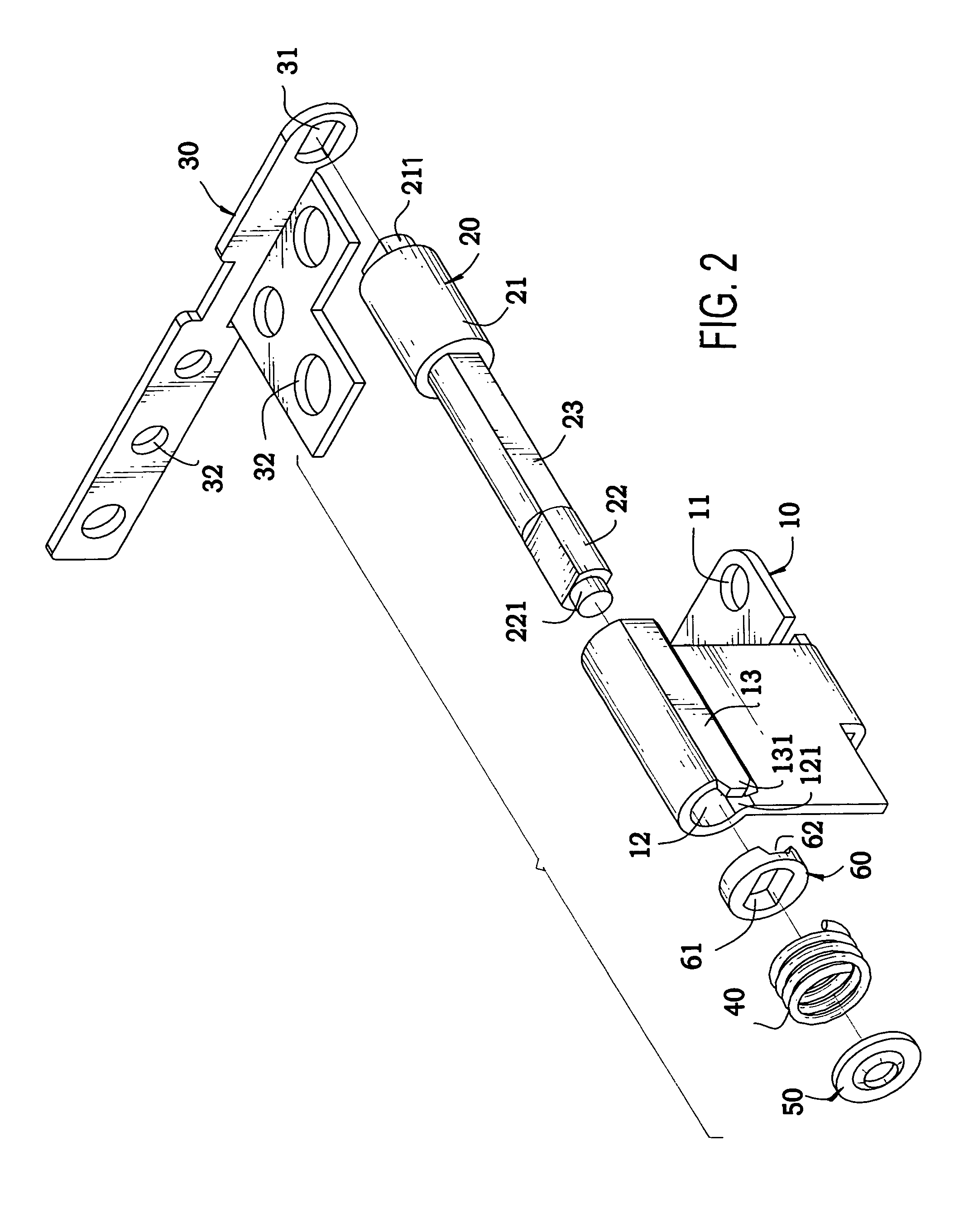 Pivot hinge with positioning function