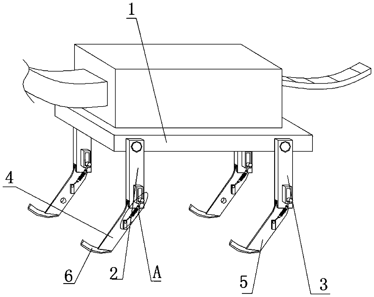 Bionic feet of quadruped robot