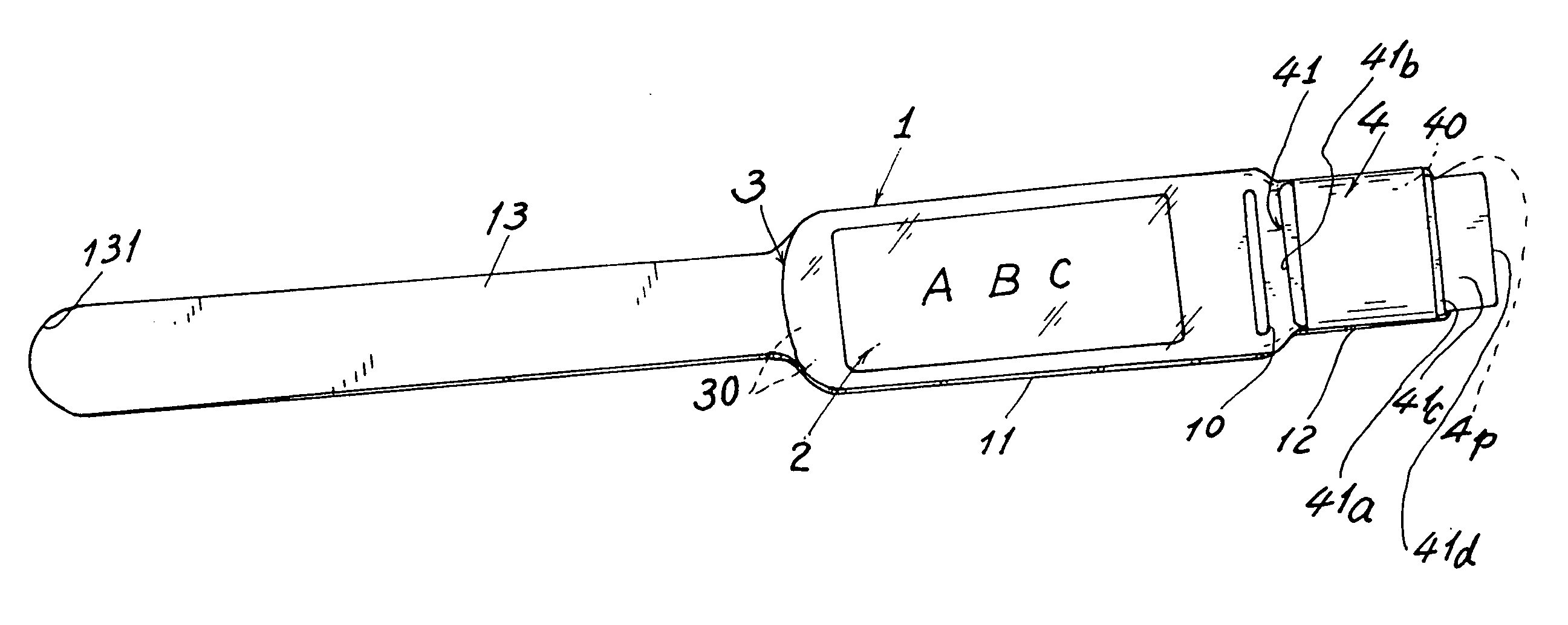 Easily fastening identification band