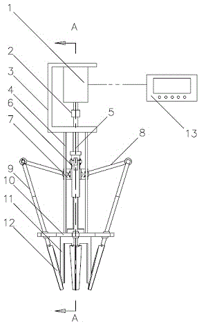 End executor of potted vegetable seedling supply mechanical hand