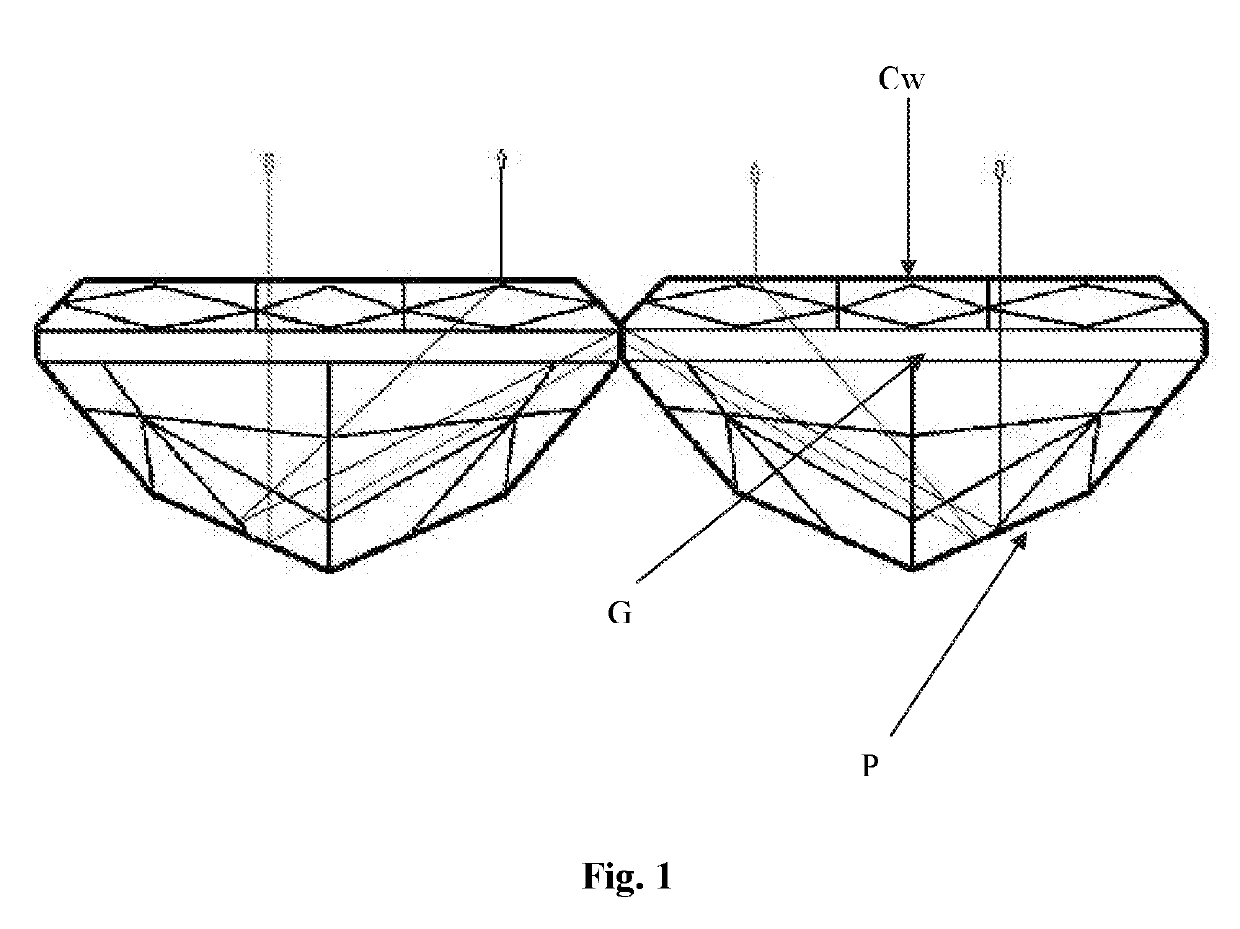 Process of cutting and assembling diamonds to form composite diamond having enhanced brilliance and shade