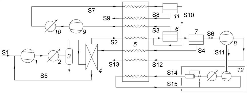 Nitrogen-containing natural gas membrane separation process with low-temperature enhancement of permeation selectivity