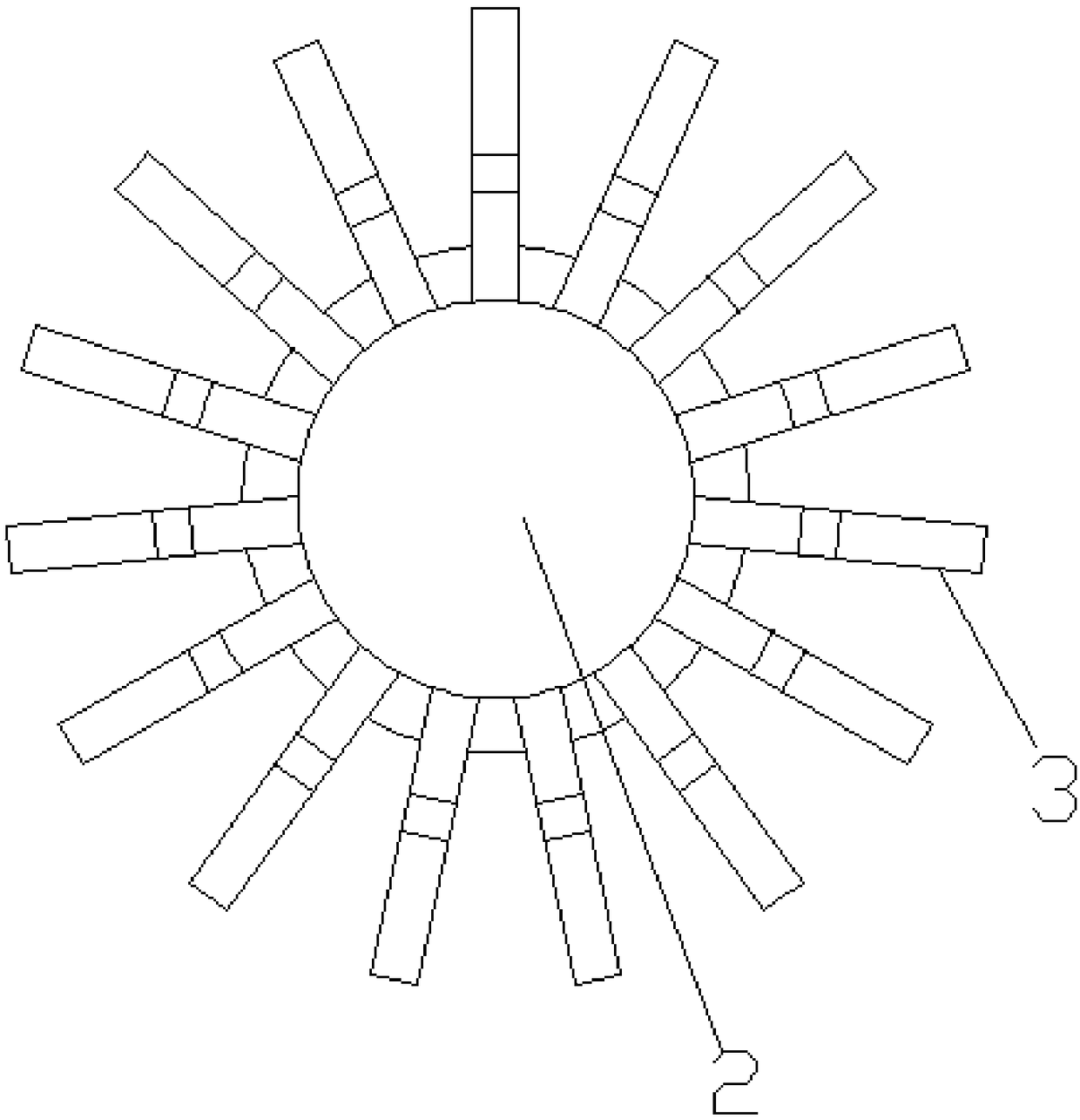 Ice-resistant structure of single column foundation