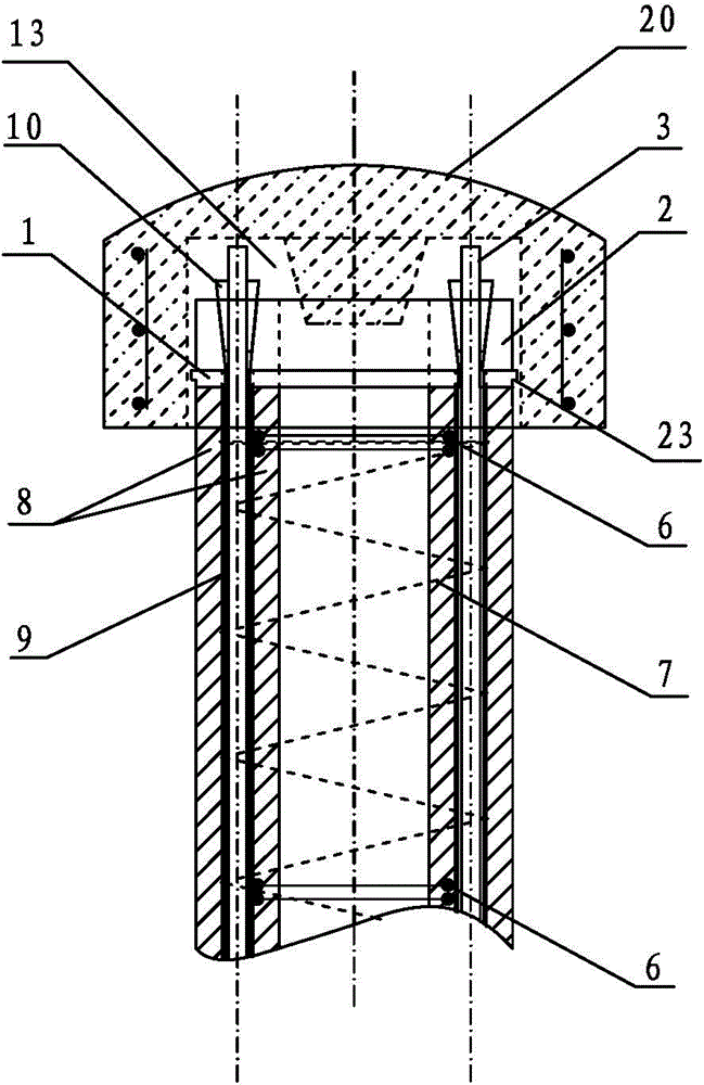 Production technology of large bending moment and high strength post tensioning reinforced concrete electric pole and electric pole