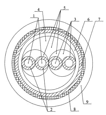 Compensation cable for nuclear power plant