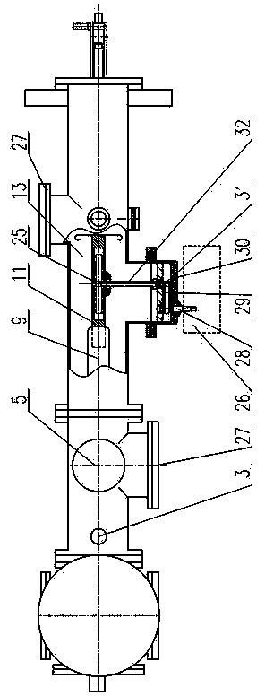 Test research device used for electrical performance research on mixed gas of high-voltage electrical equipment