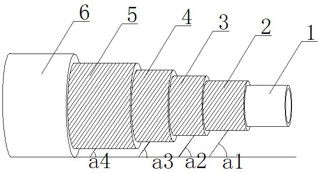 Pulse-resistant steel-wire winding hydraulic rubber pipe