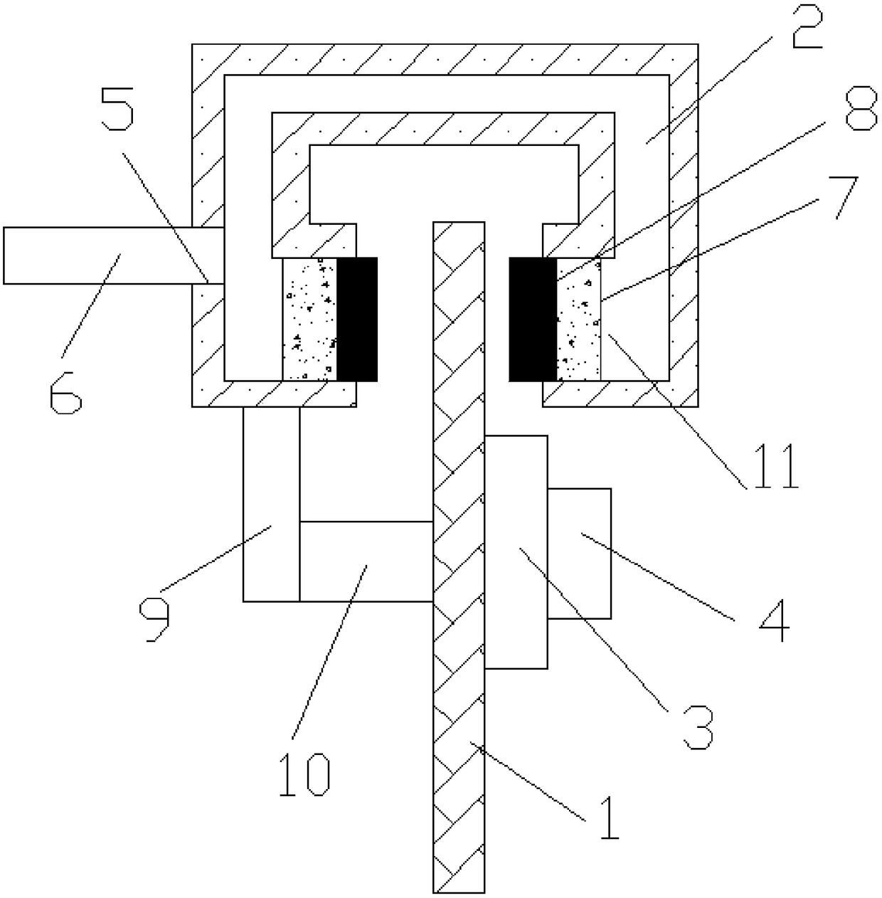 Gasket device of disc brake