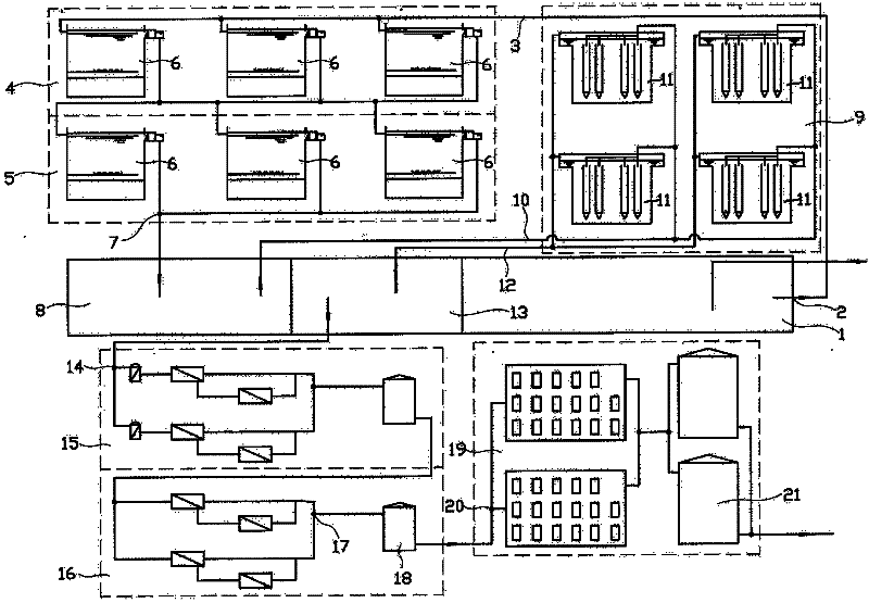 Method and device for preparing make-up water for power station boilers from municipal reclaimed water