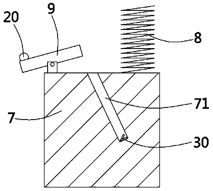 A steel belt detection mechanism on a color steel plate printing production line