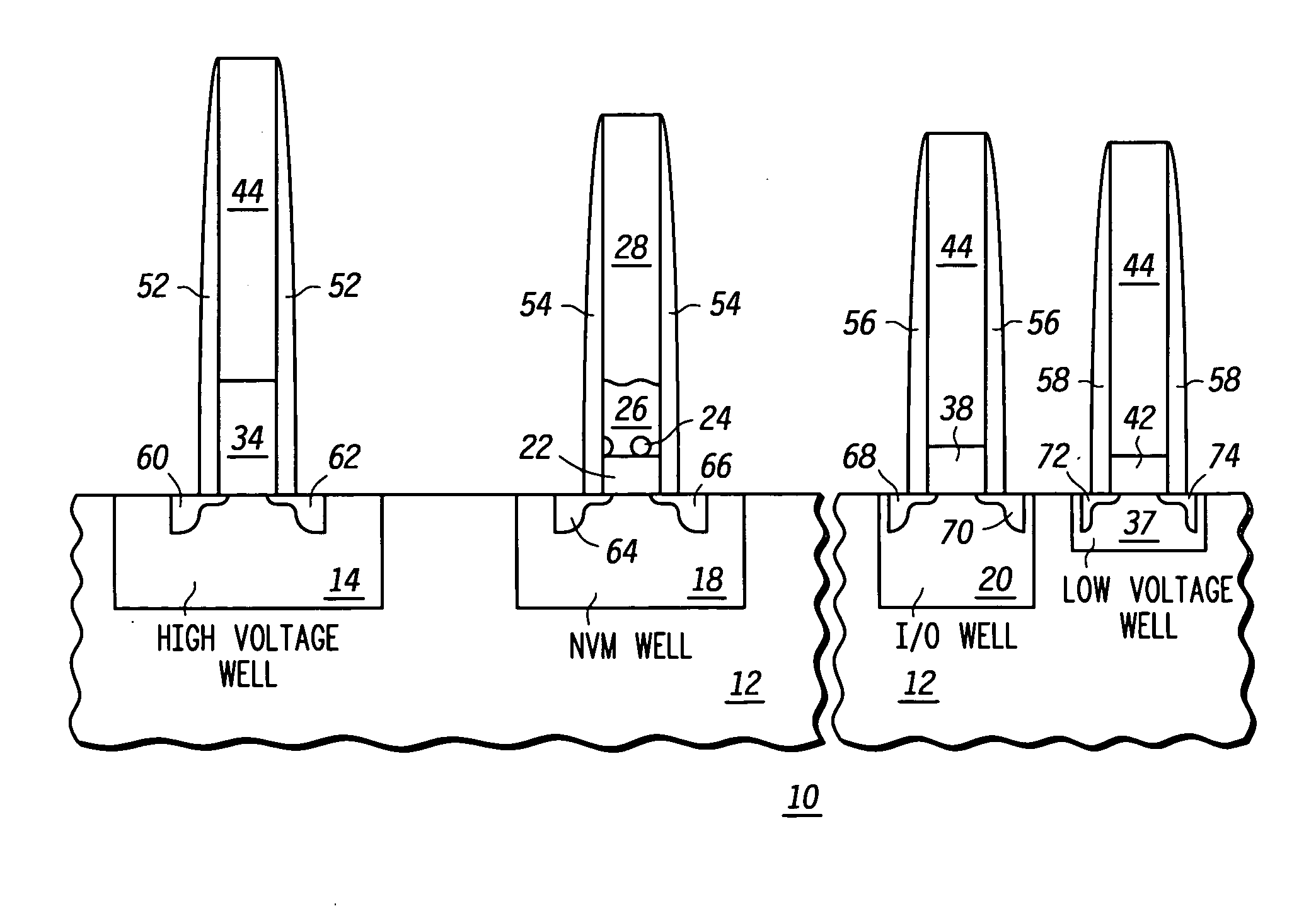 Method of forming a nanocluster charge storage device