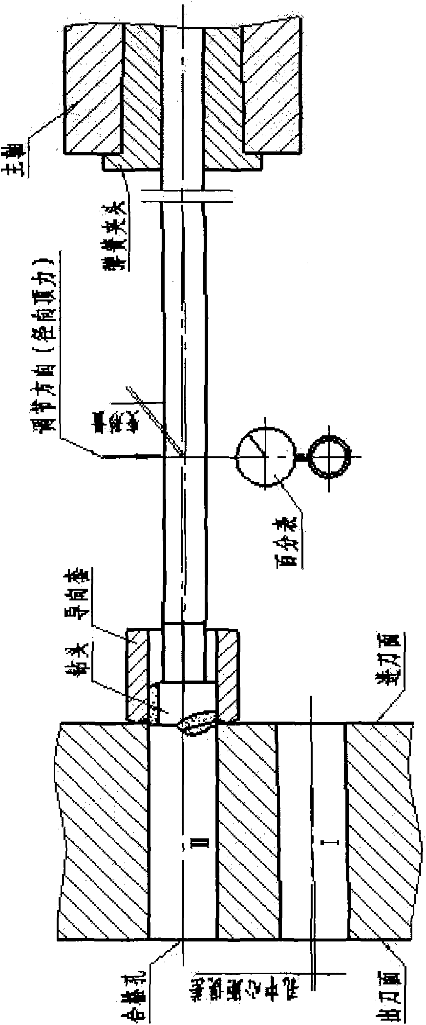 Hole pitch error correction system for numerical control multi-spindle deep hole drilling machine