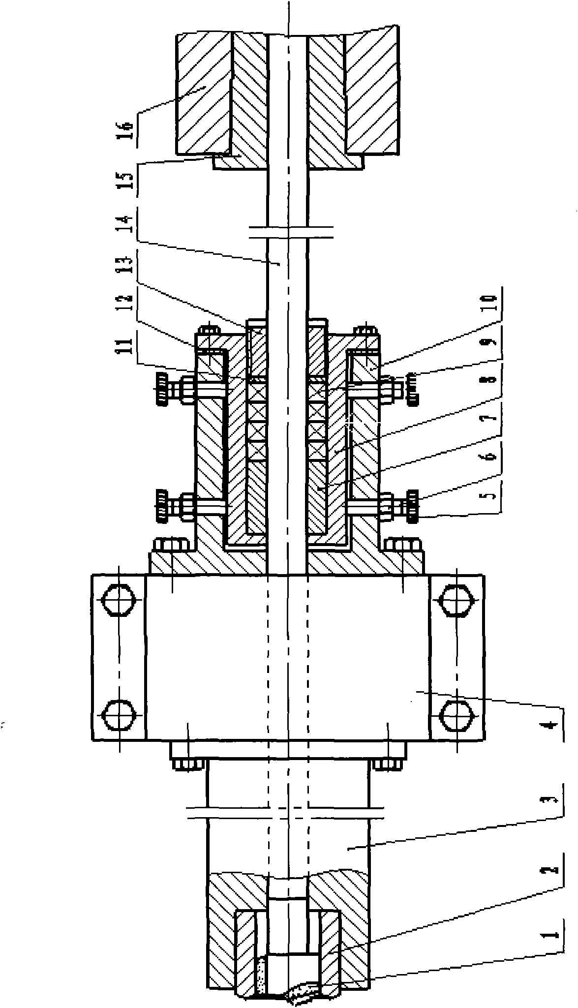 Hole pitch error correction system for numerical control multi-spindle deep hole drilling machine