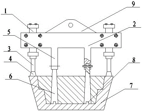 An aluminum ingot demoulding mechanism