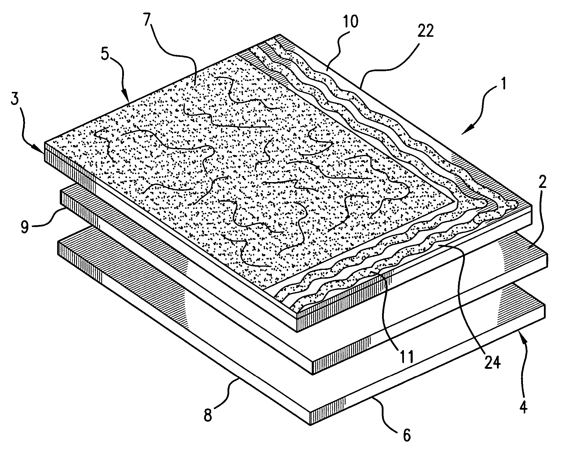 Self-adhesive ventilating waterproofing membrane