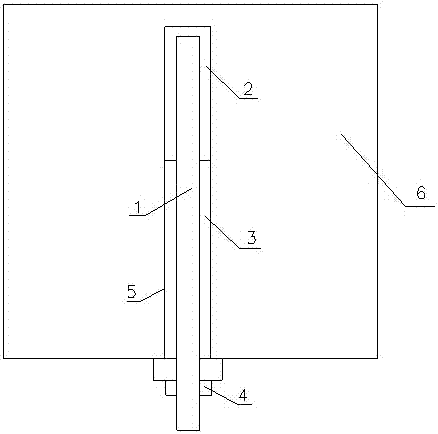 Resin and mortar combined anchor rod supporting structure and construction method thereof