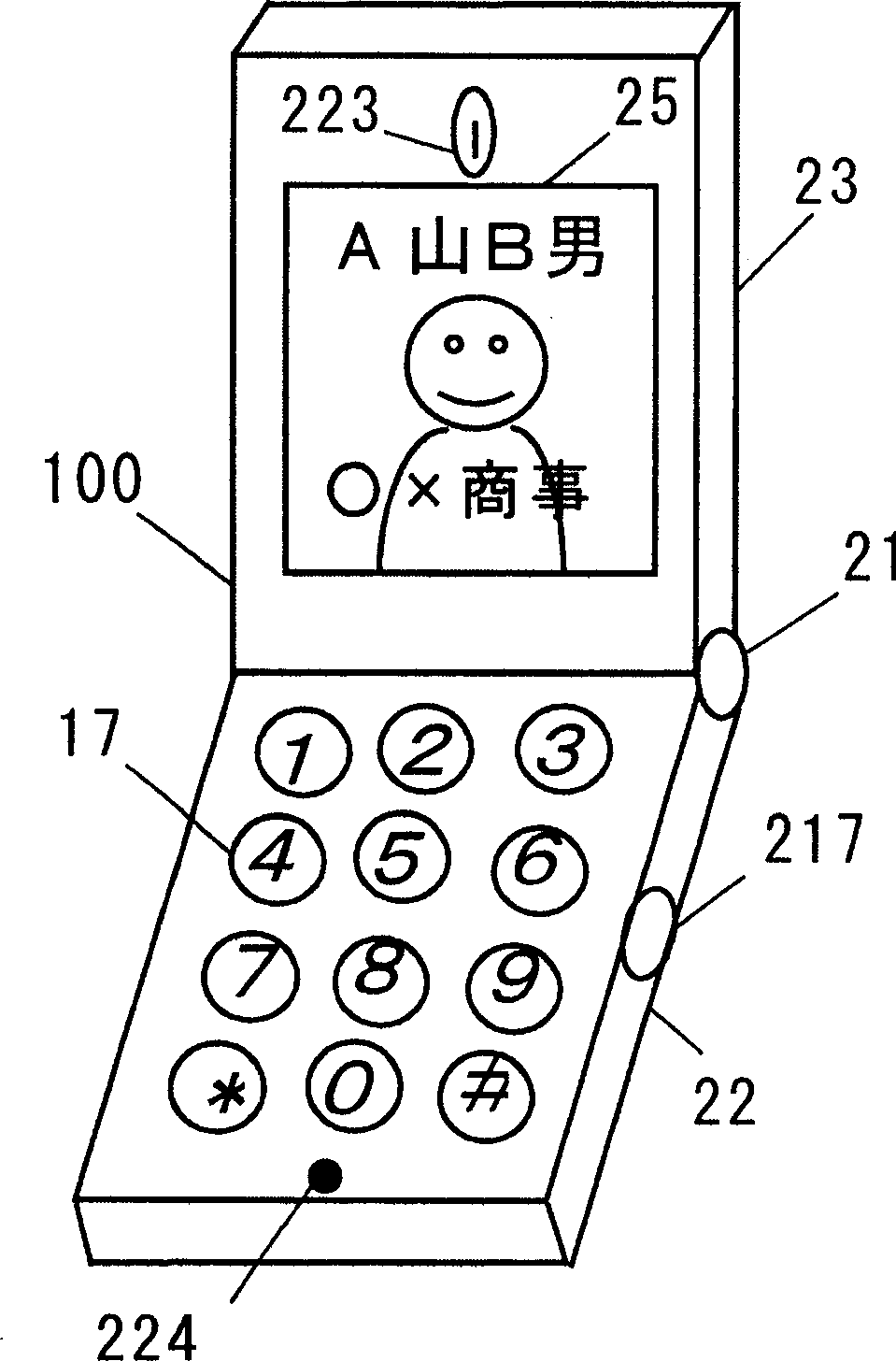 Collapsible mobile telephone device