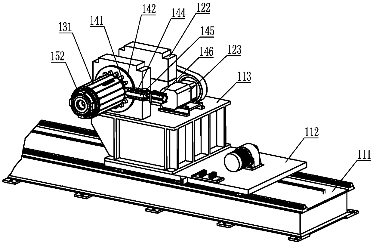 Amorphous thin strip winding machine