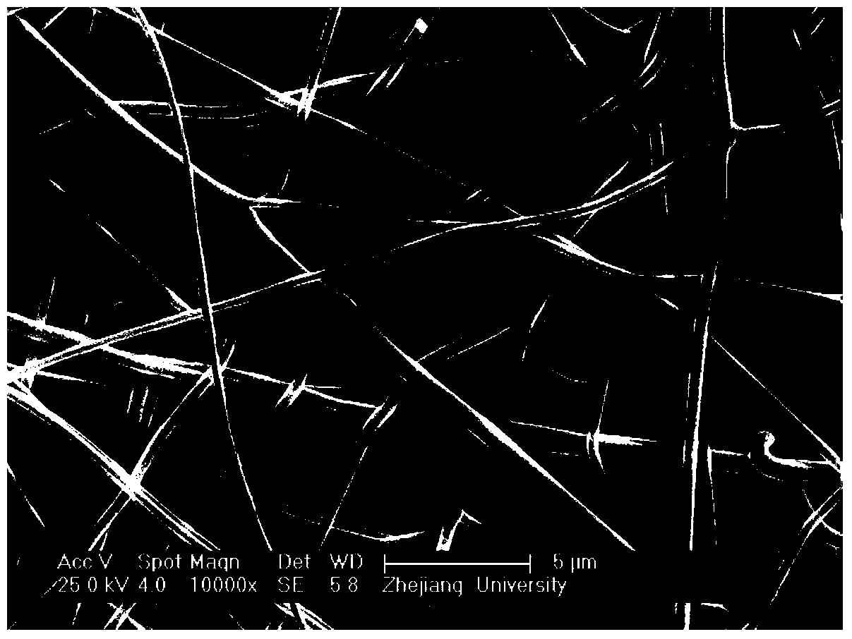 Metal oxide nano fiber for VOCs catalytic oxidation and preparation method thereof