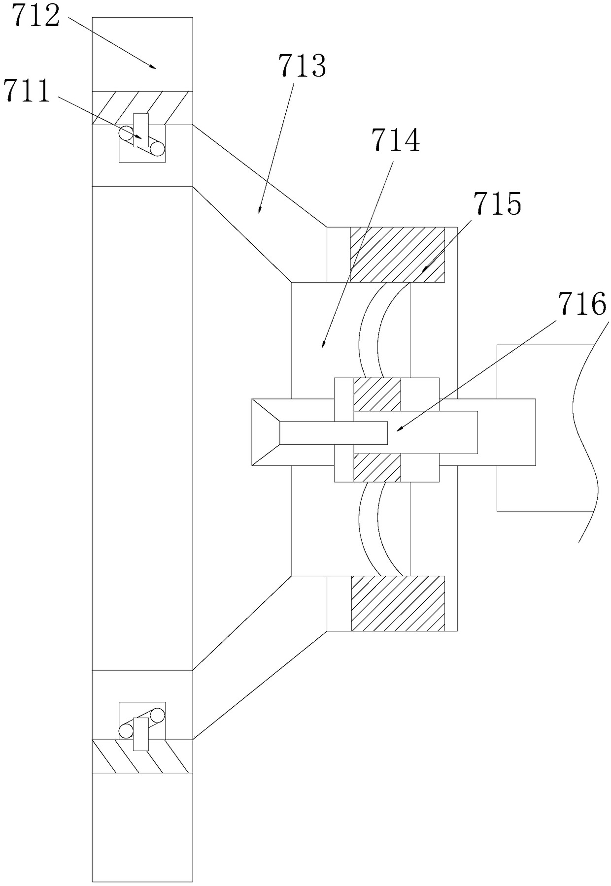 Vibratory paint stirring device for clamping-turning and hanging-rotation of printing ink paint bucket