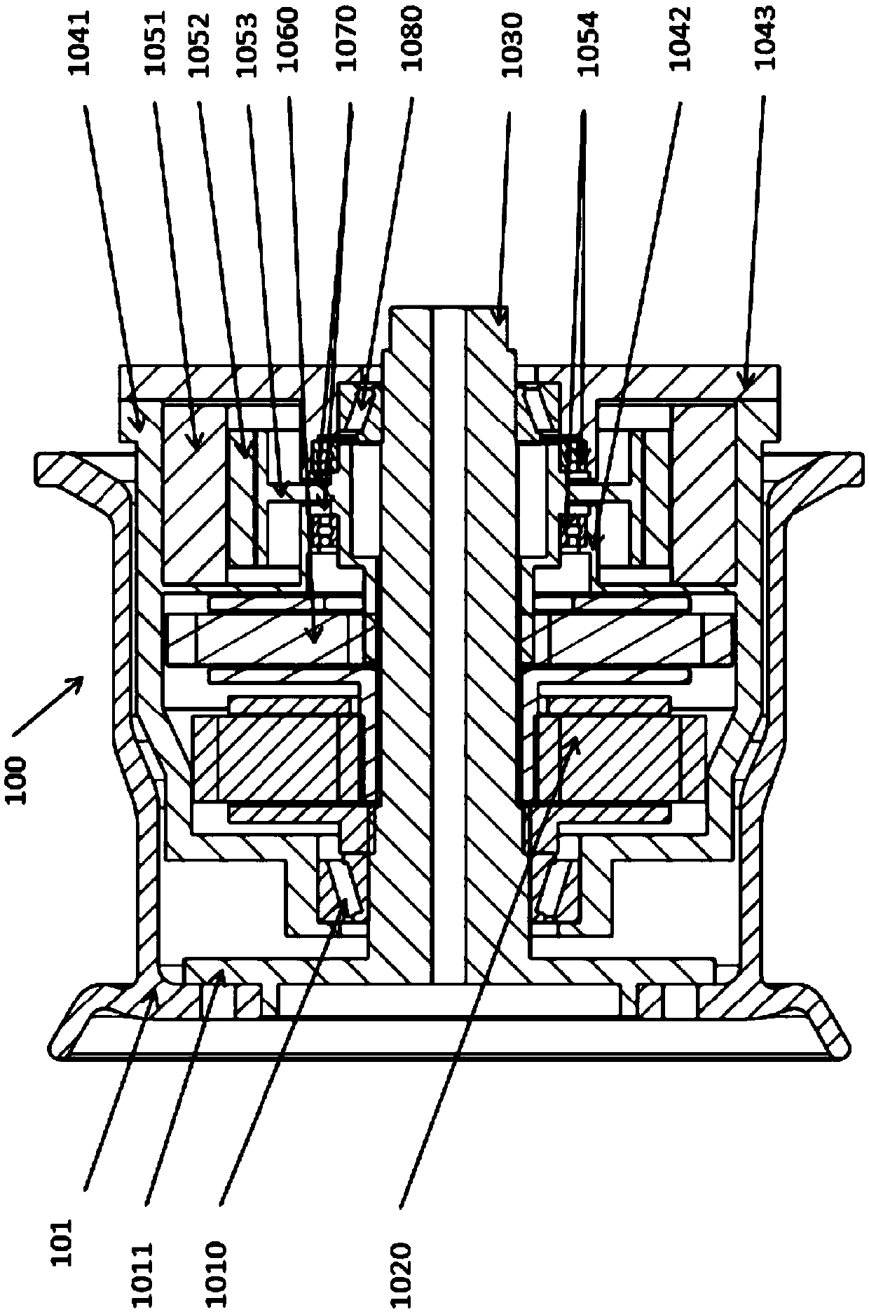 Hub drive device for vehicle and hub drive vehicle