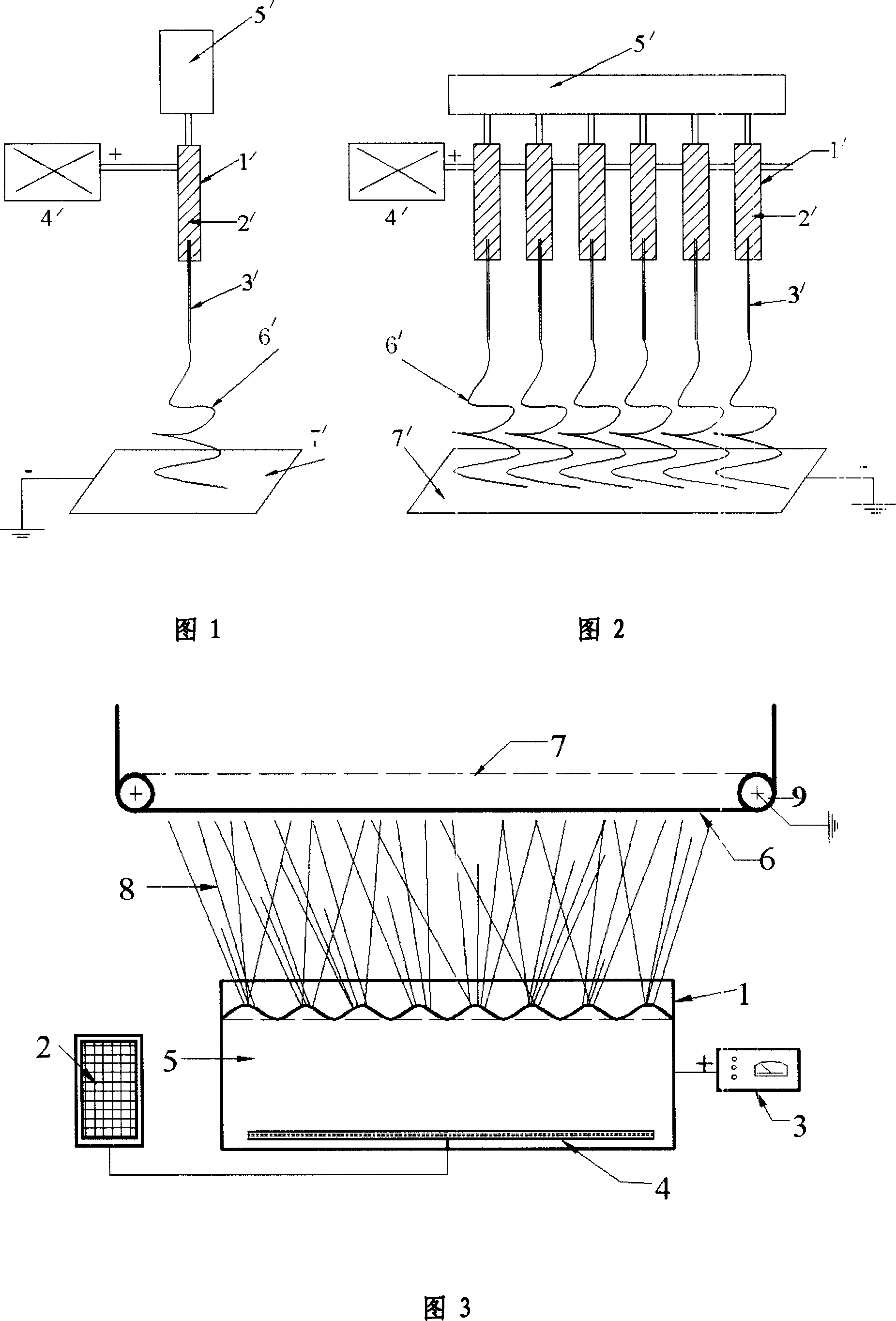 Vibrating electrostatic spinning device for nano fiber