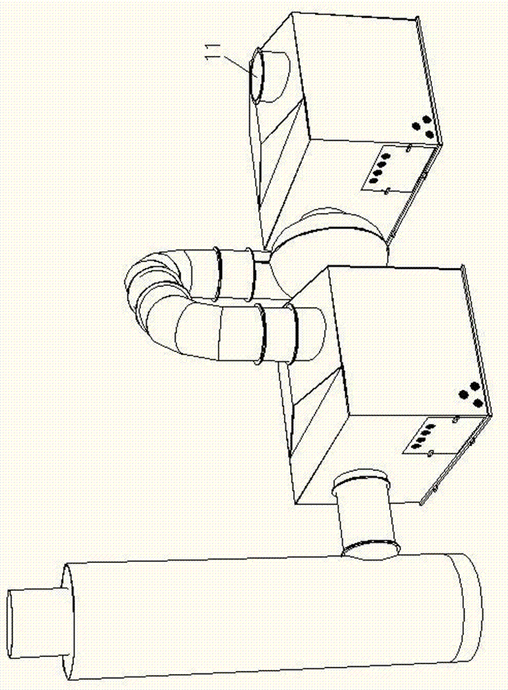 Three-acid waste gas purifying machine