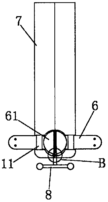 Anti-collision guardrail lifting appliance for bridge construction