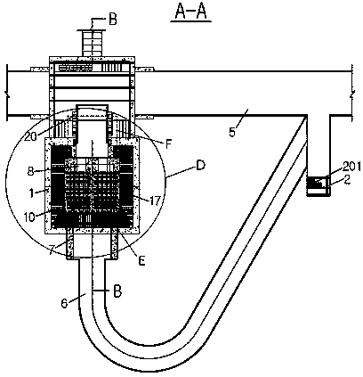 High-efficiency ore drawing process system for ore draw shaft