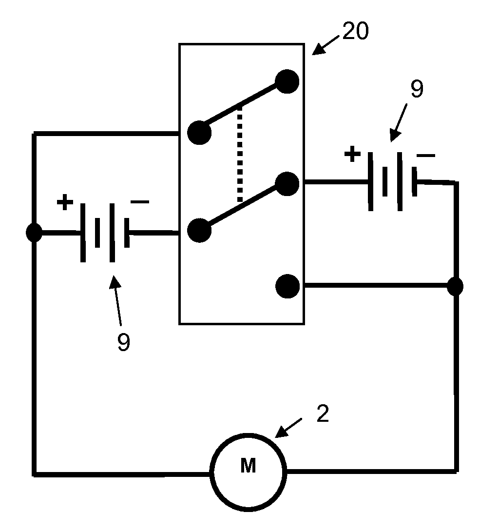 Battery management system for a cordless tool