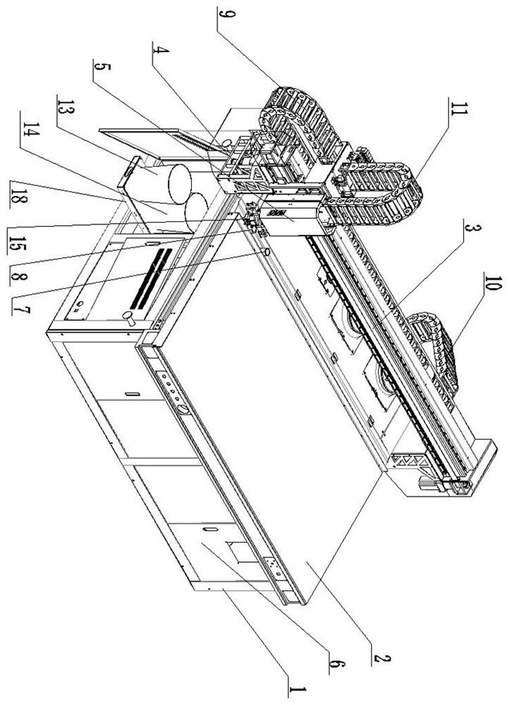 Integrated numerical control dispensing machine structure