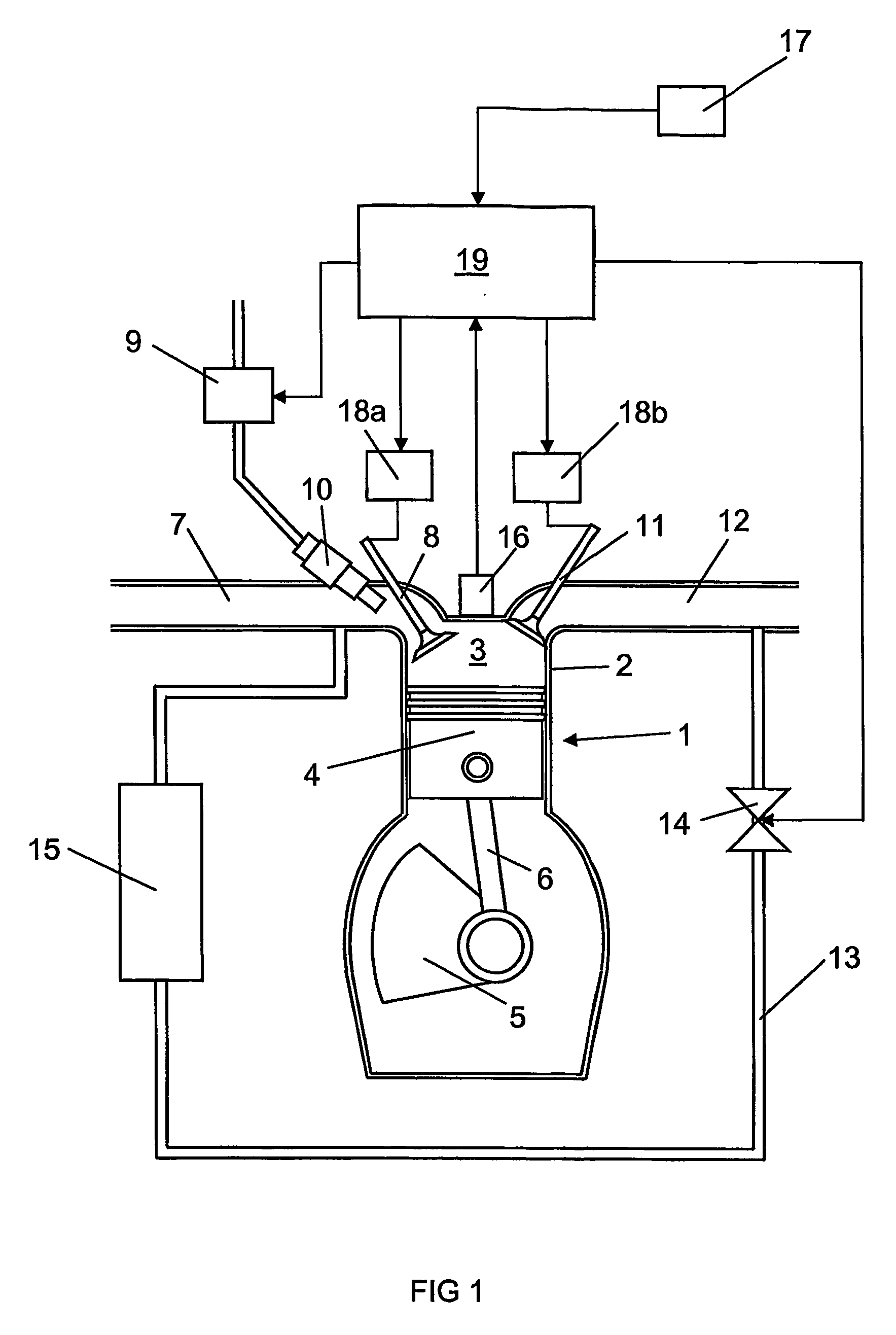 Arrangement and method for controlling a combustion engine