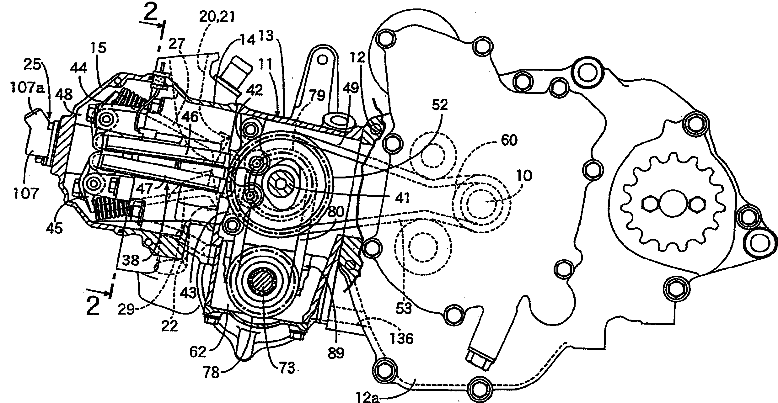 Four-stroke engine