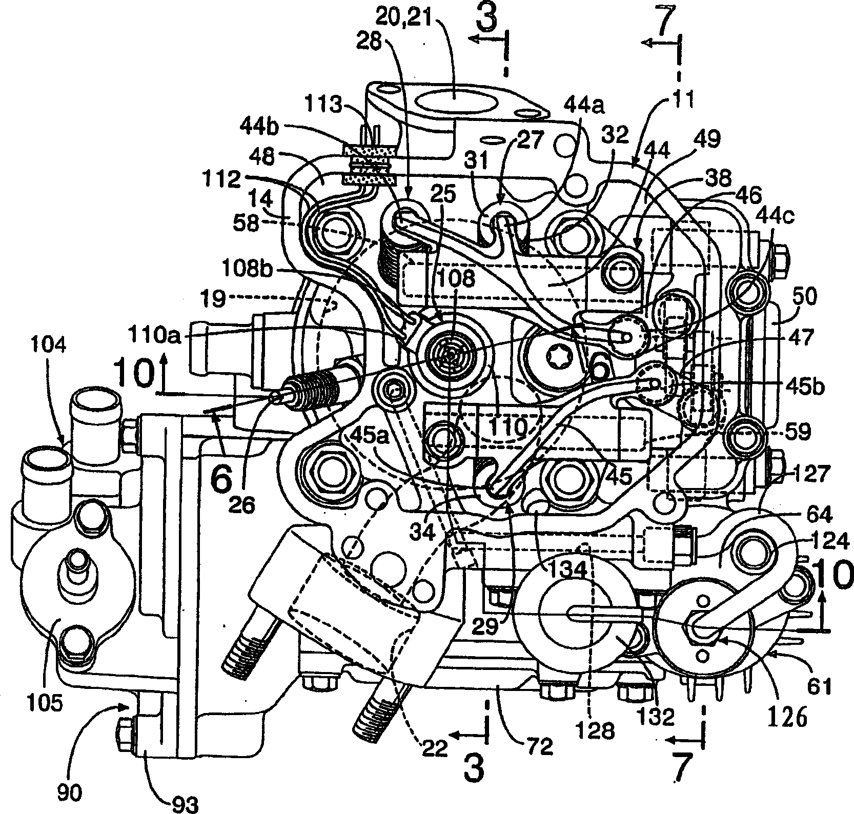 Four-stroke engine